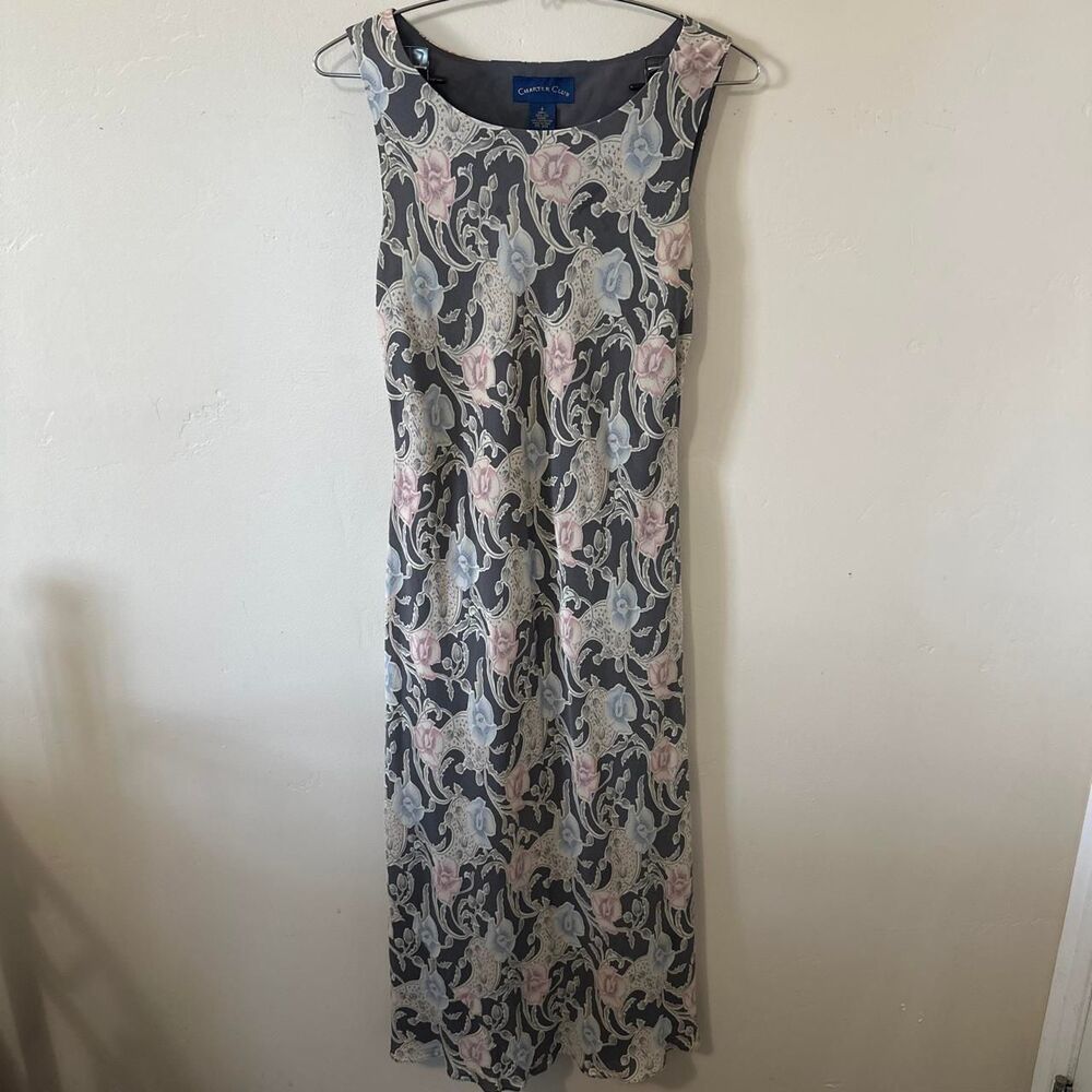 Vintage Charter Club Women's Silk Midi Dress, Size 4 100% silk
